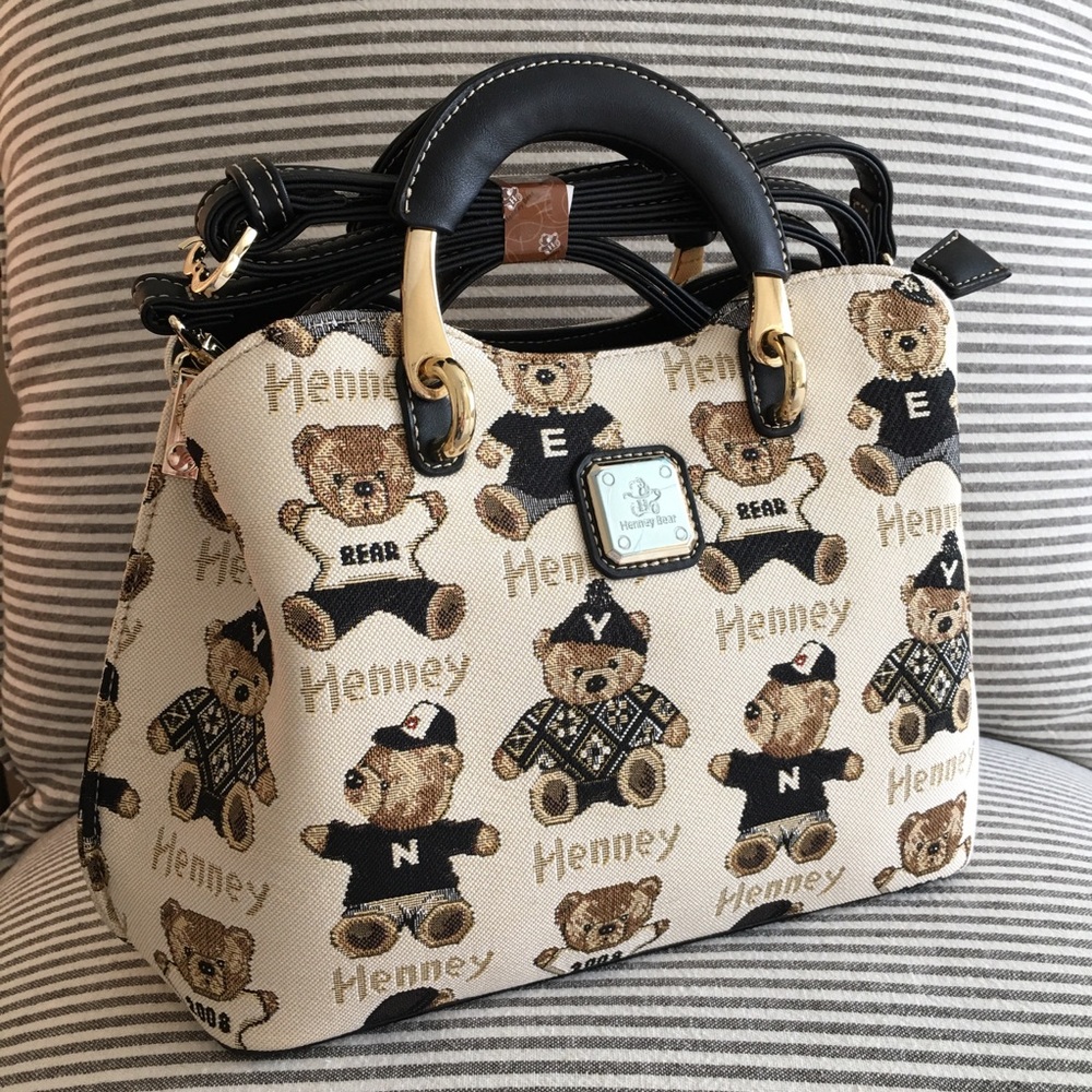 Henney Bear UK “Password Bear” Crossbody Bag